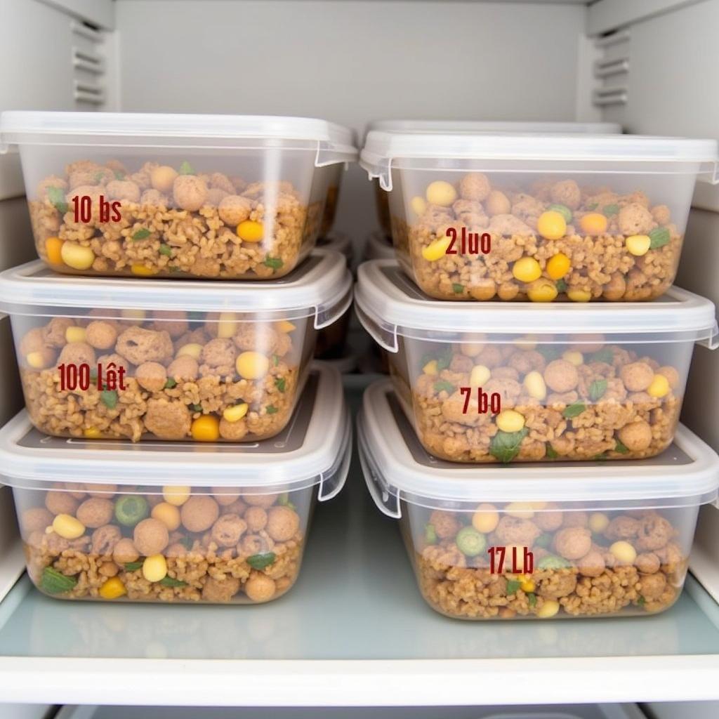 Meal Prepping with 10 lbs Food Containers