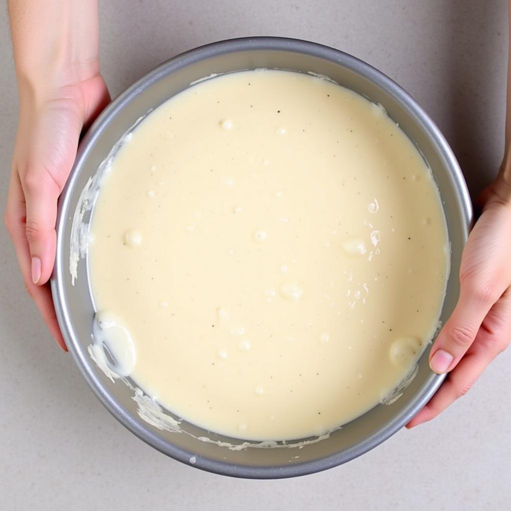 Preparing a 12 Inch Angel Food Cake Pan for Baking