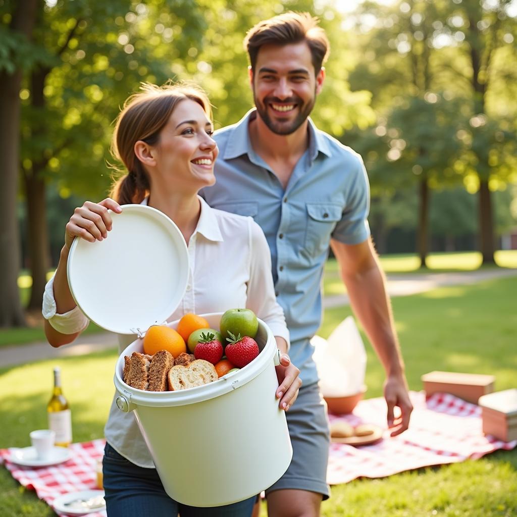 Transporting Food in a 2 Gallon Food Grade Bucket