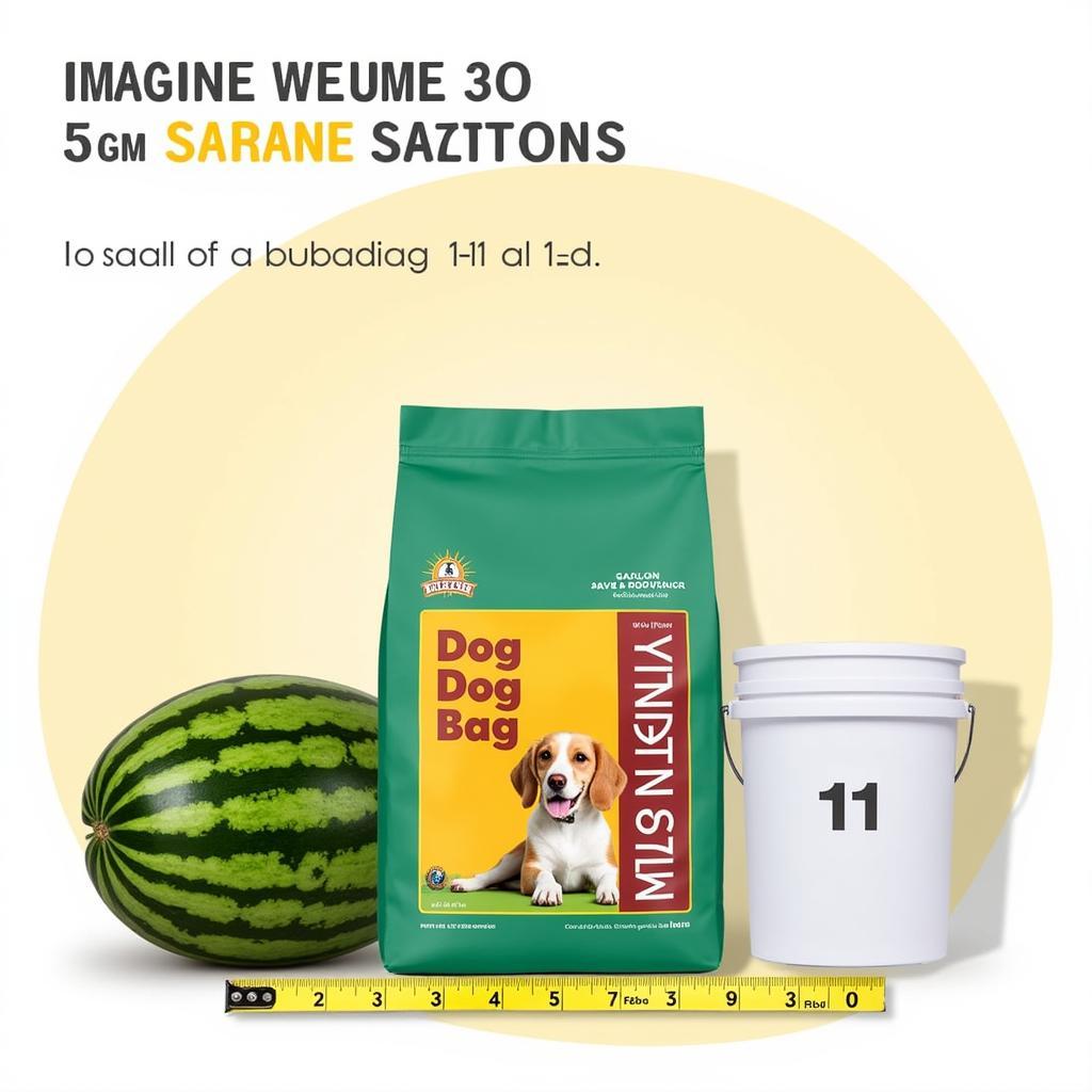 5kg Dog Food Compared to Common Objects