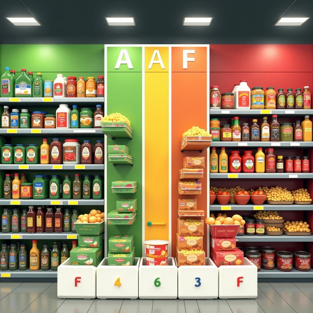 Example of A-F Beta Food Labeling System