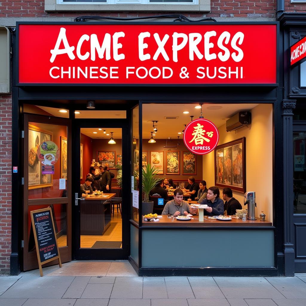 Acme Express Chinese Food & Sushi Restaurant Front