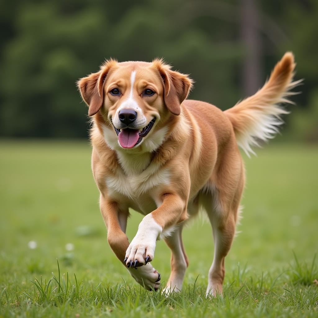 A collage of different active dog breeds, such as American Bulldogs, Boxers, and Rottweilers, engaged in physical activities.