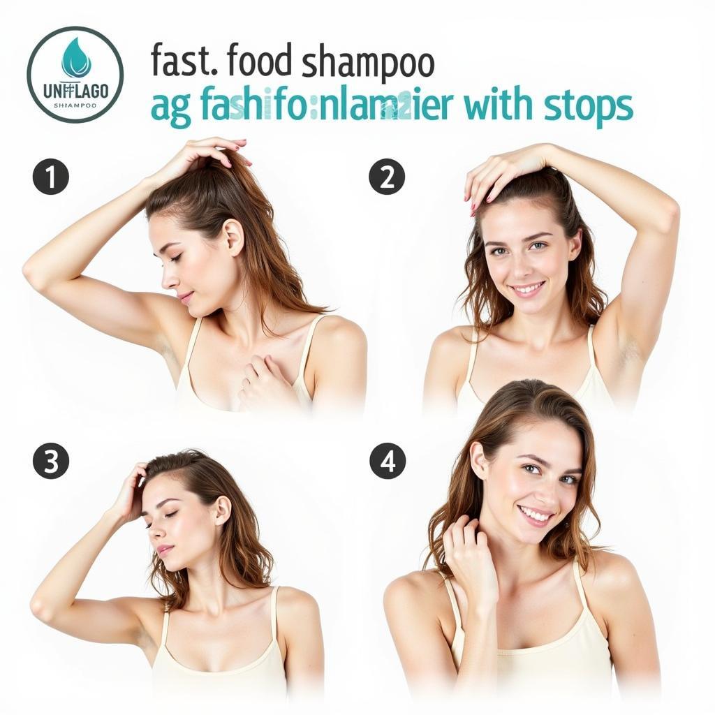 Applying Ag Fast Food Shampoo