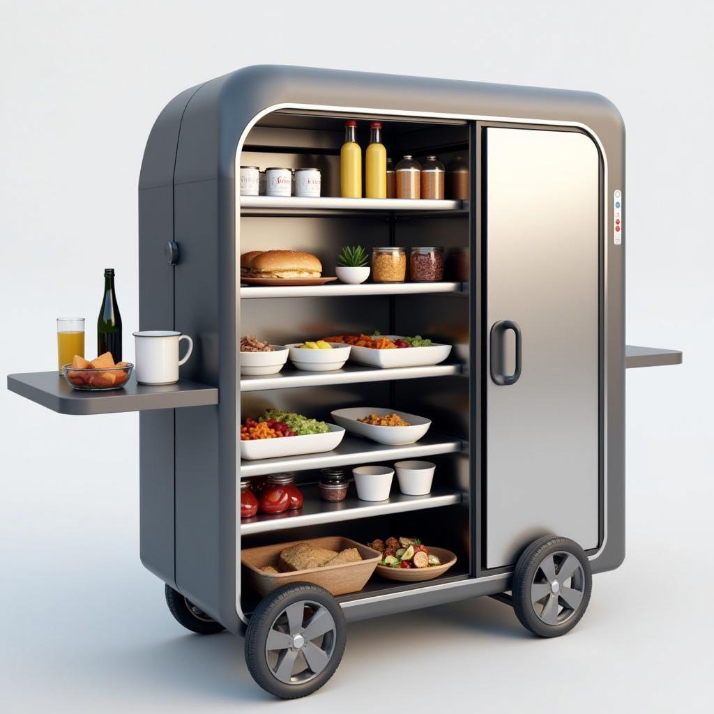 Modern Aircraft Food Cart Design