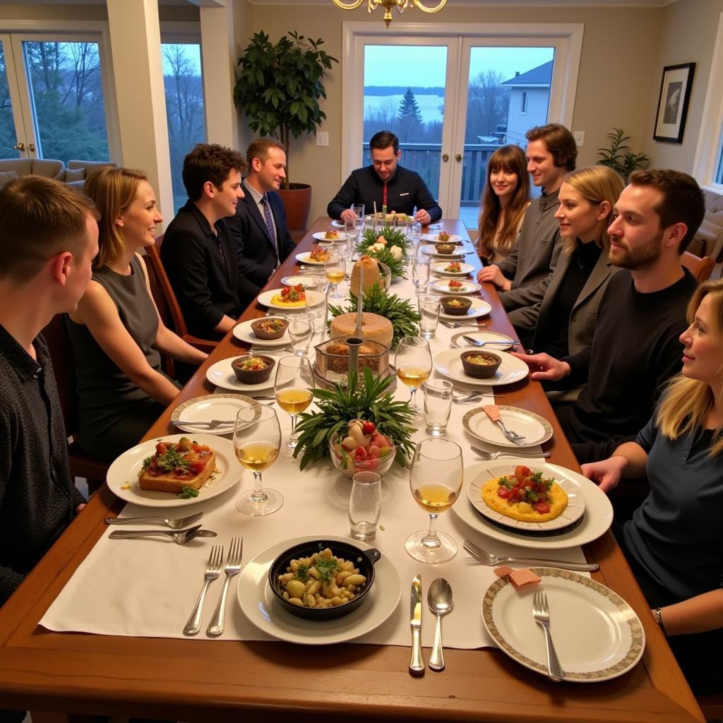 Guests Enjoying a Farm-to-Table Dinner at the Alaska Food and Farm Festival