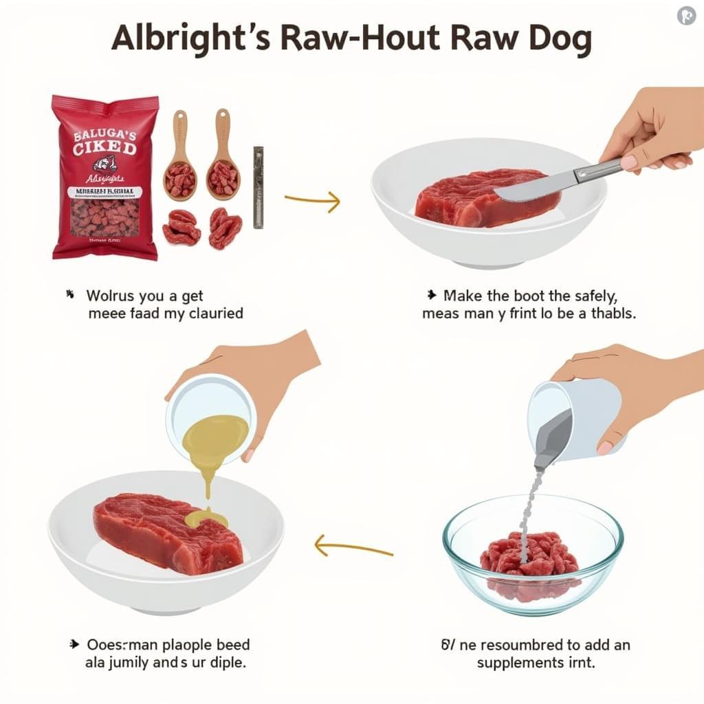 Albright's Raw Dog Food Preparation