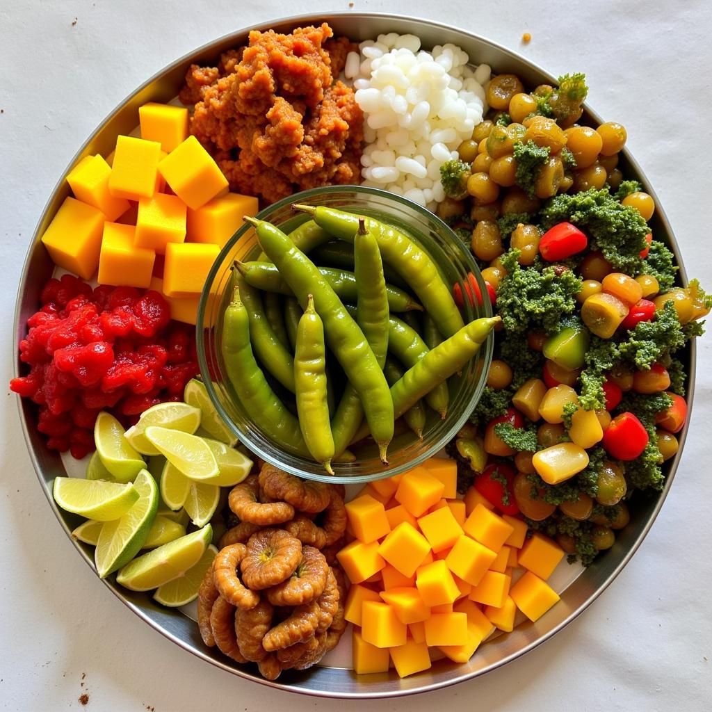 A Vibrant Amchar Platter