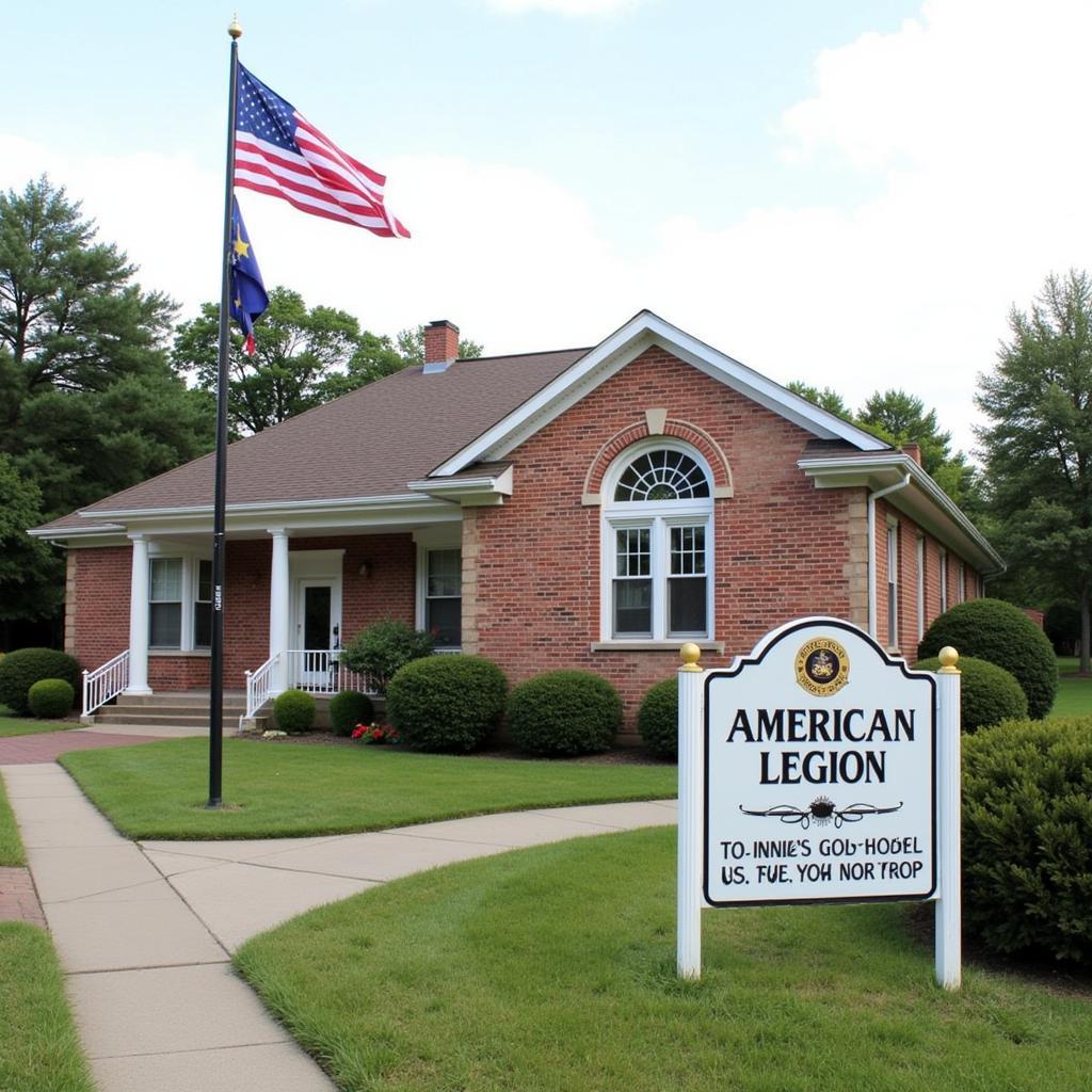 American Legion Building Exterior Sign