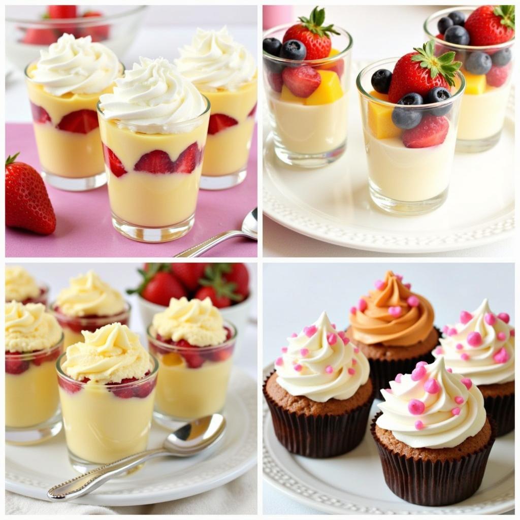 Variations of Angel Food Cake with Pie Filling