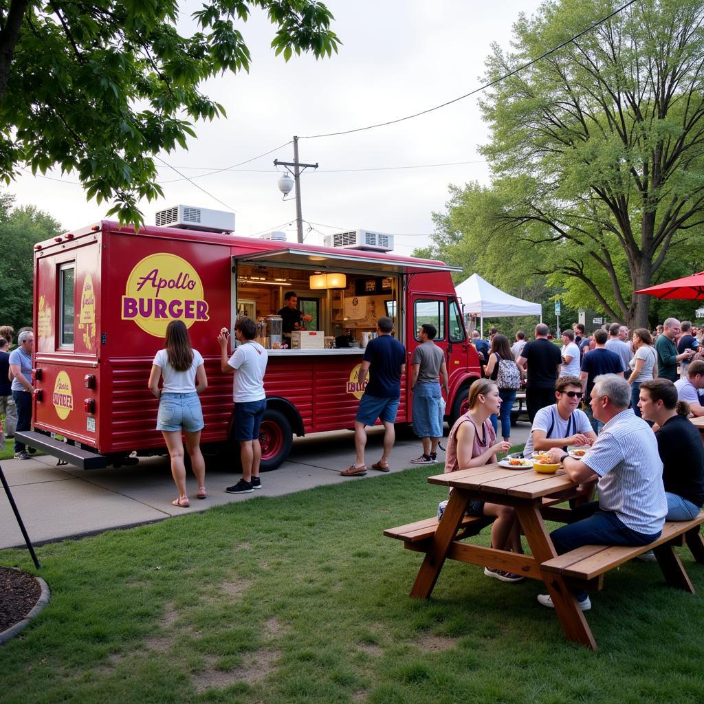 Apollo Burger Food Truck at a Local Event