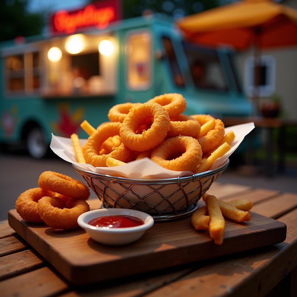 Apollo Burger Fries and Onion Rings