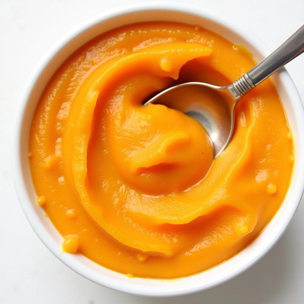 Homemade Apple Sweet Potato Baby Food Puree