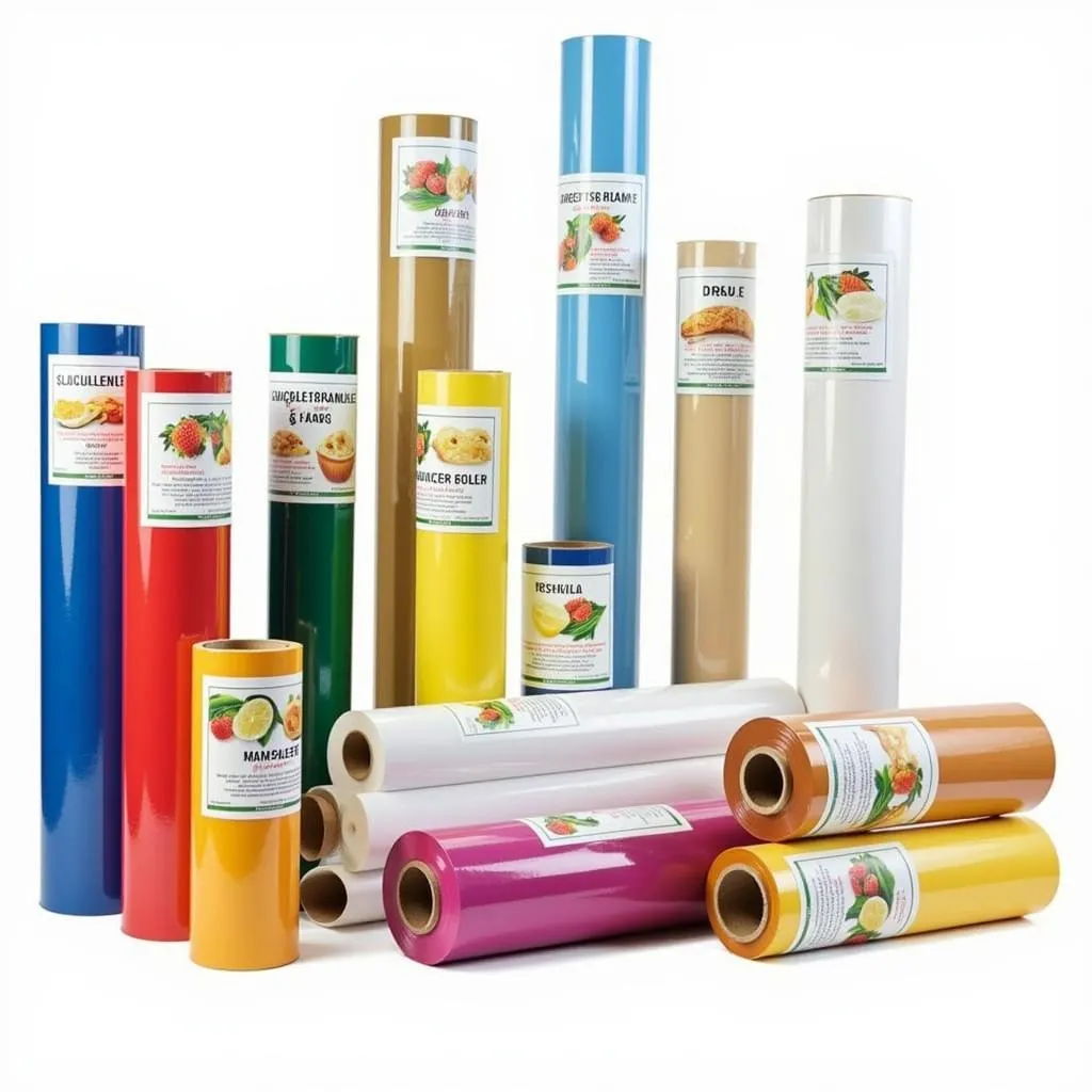 Assortment of Shrink Wrap Film Rolls for Food Packaging