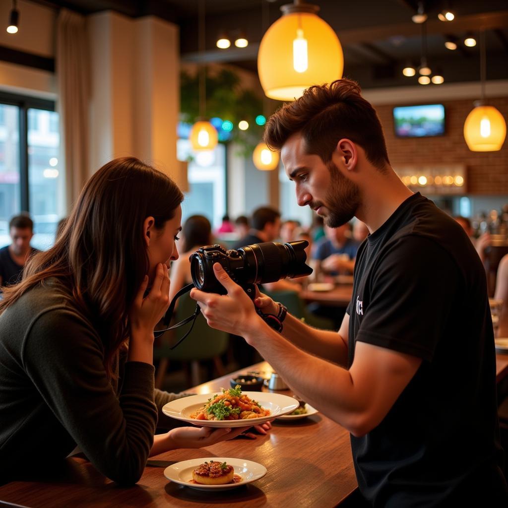 Atlanta food photographer capturing the essence of a dish at a local restaurant