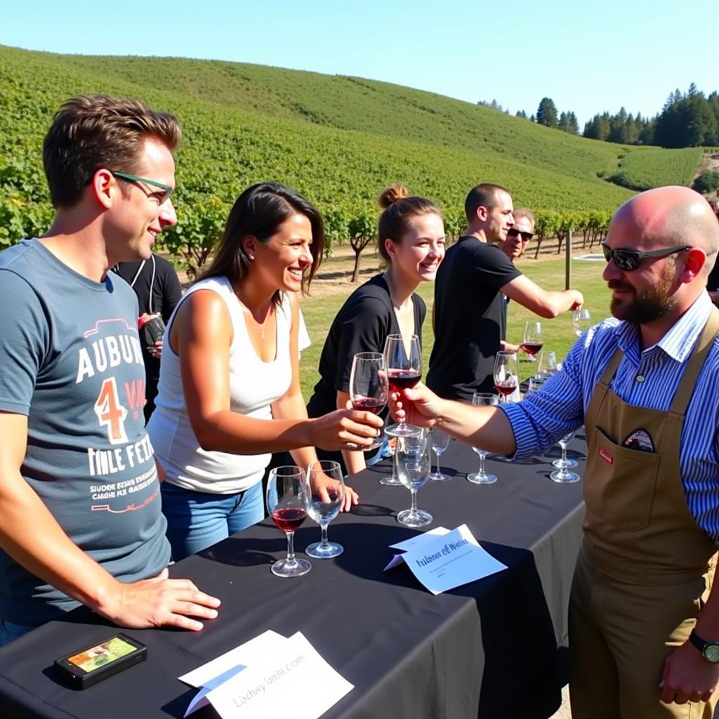 Wine Tasting at Auburn Wine Festival