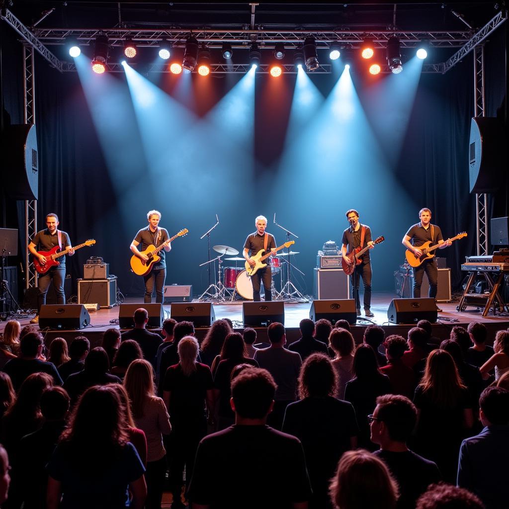 Live band performing at the Aurora Food Truck Festival