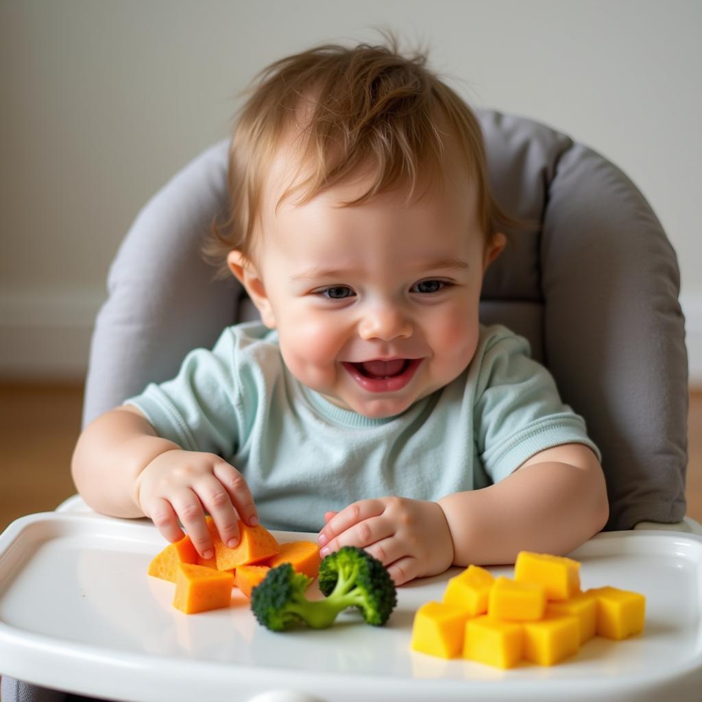 Baby Enjoying Finger Foods