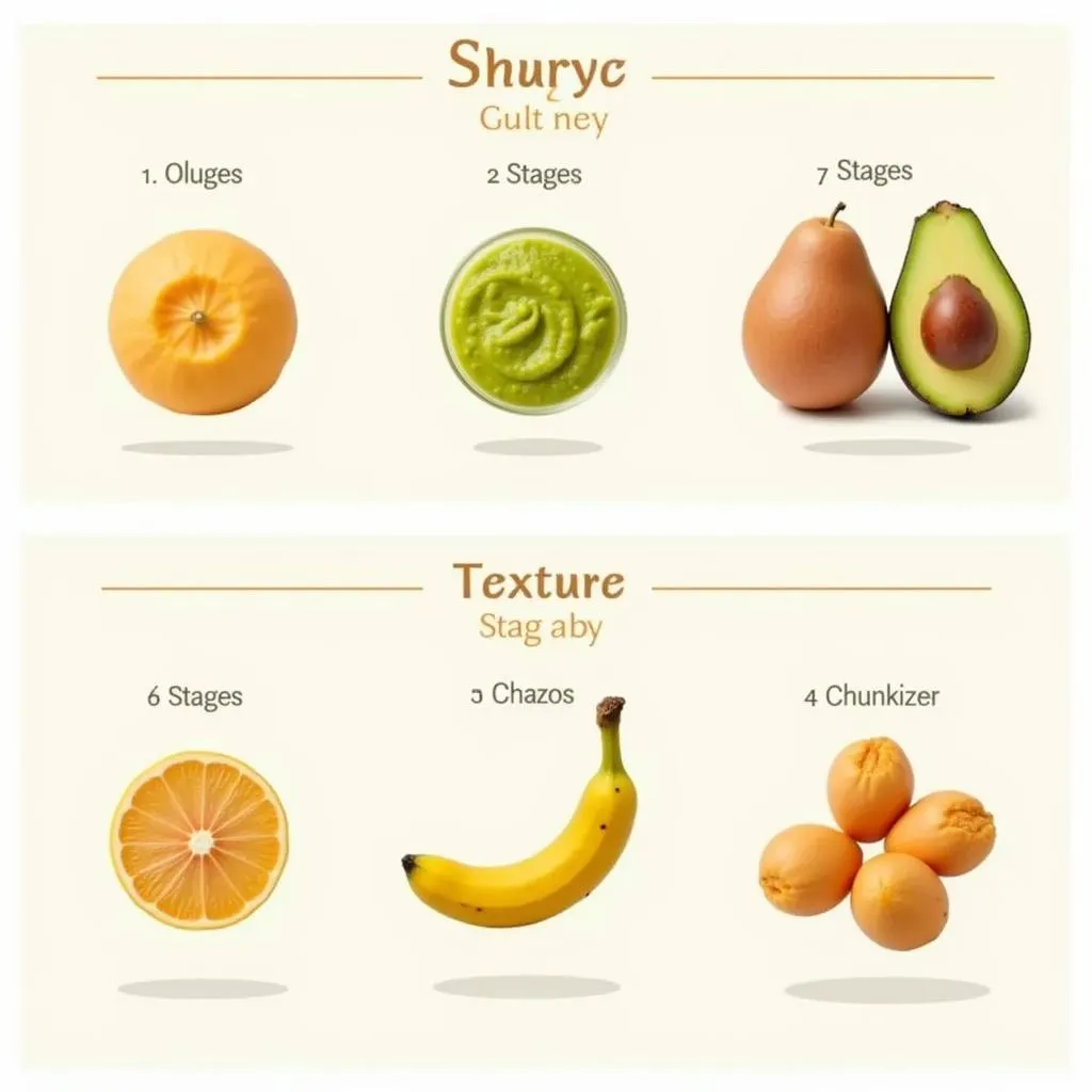 Baby food textures by stage