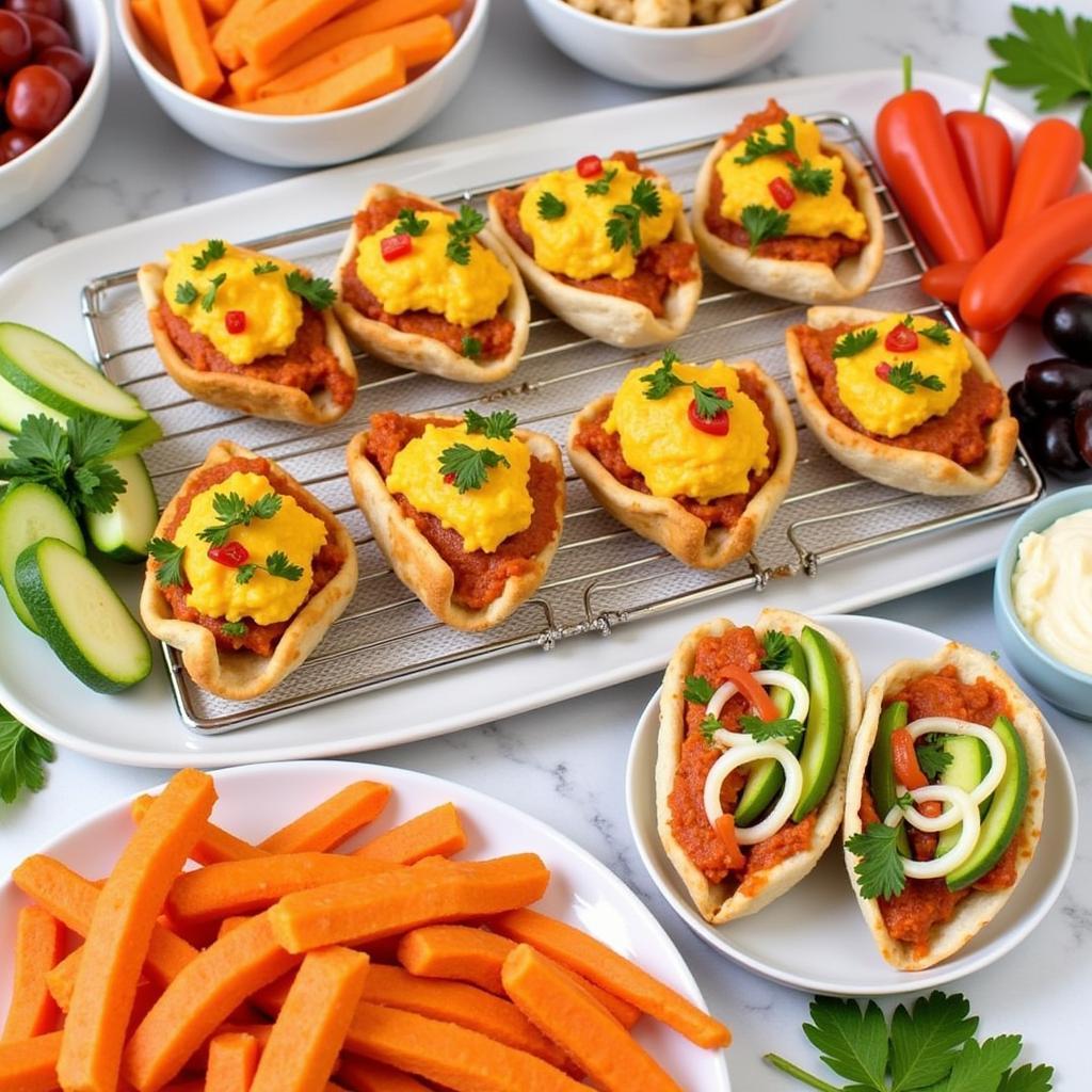 Colorful Back to School Snacks Spread