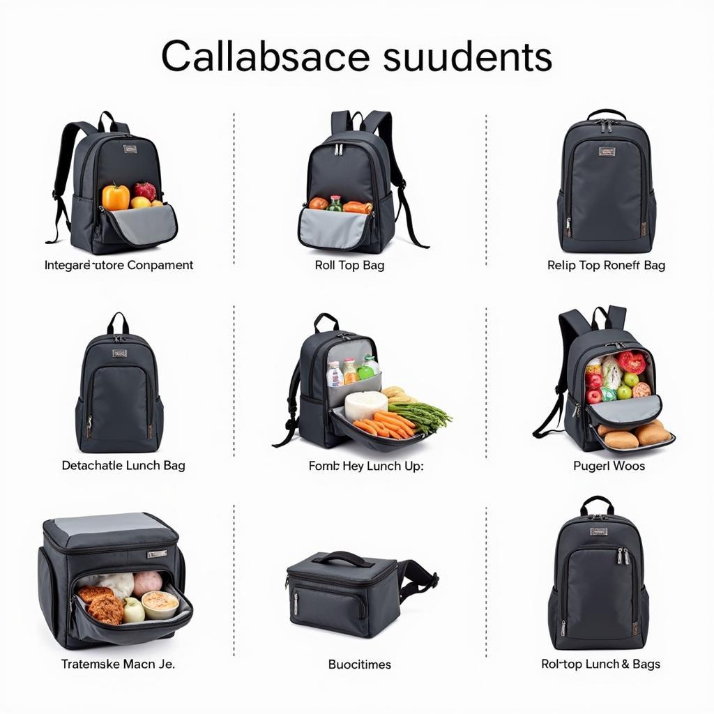 Different Types of Backpacks with Food Compartments