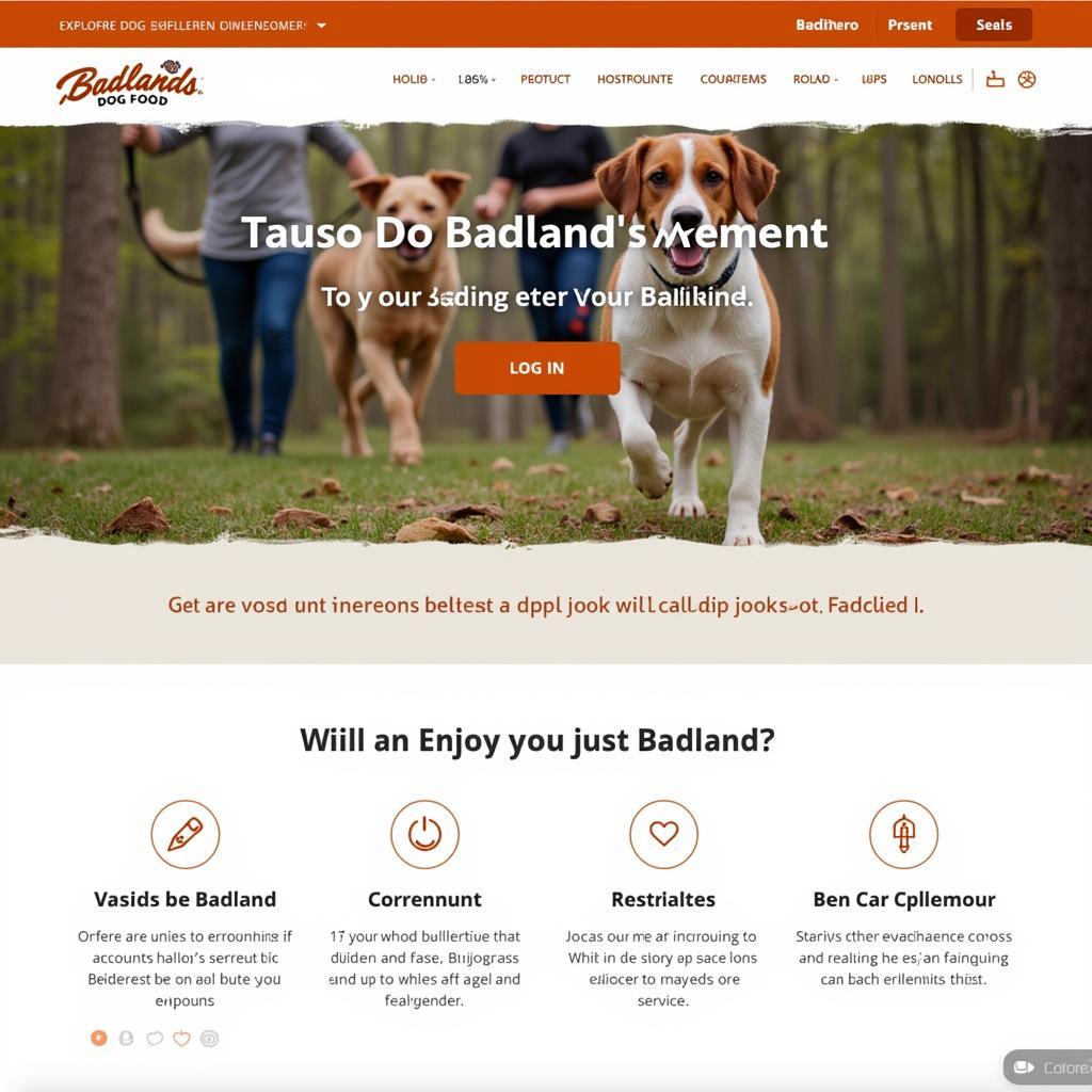 Badlands Dog Food Website Login