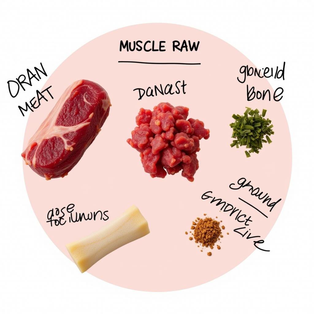 A Balanced Raw Dog Food Meal