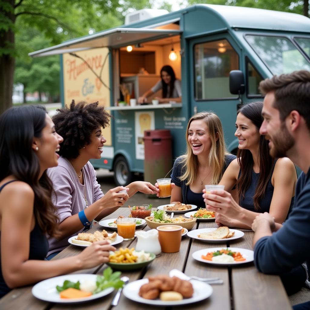 Enjoying the Baltimore Food Truck Experience