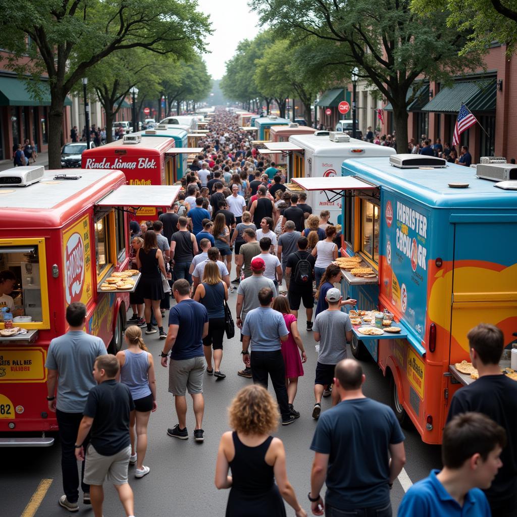 Vibrant Baton Rouge Food Truck Scene