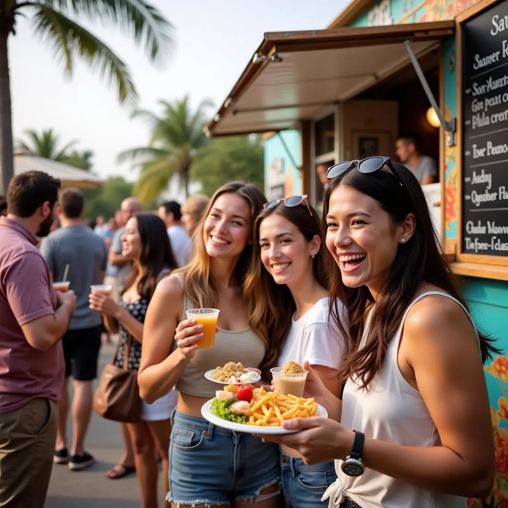 Beachy's Food Truck Customers