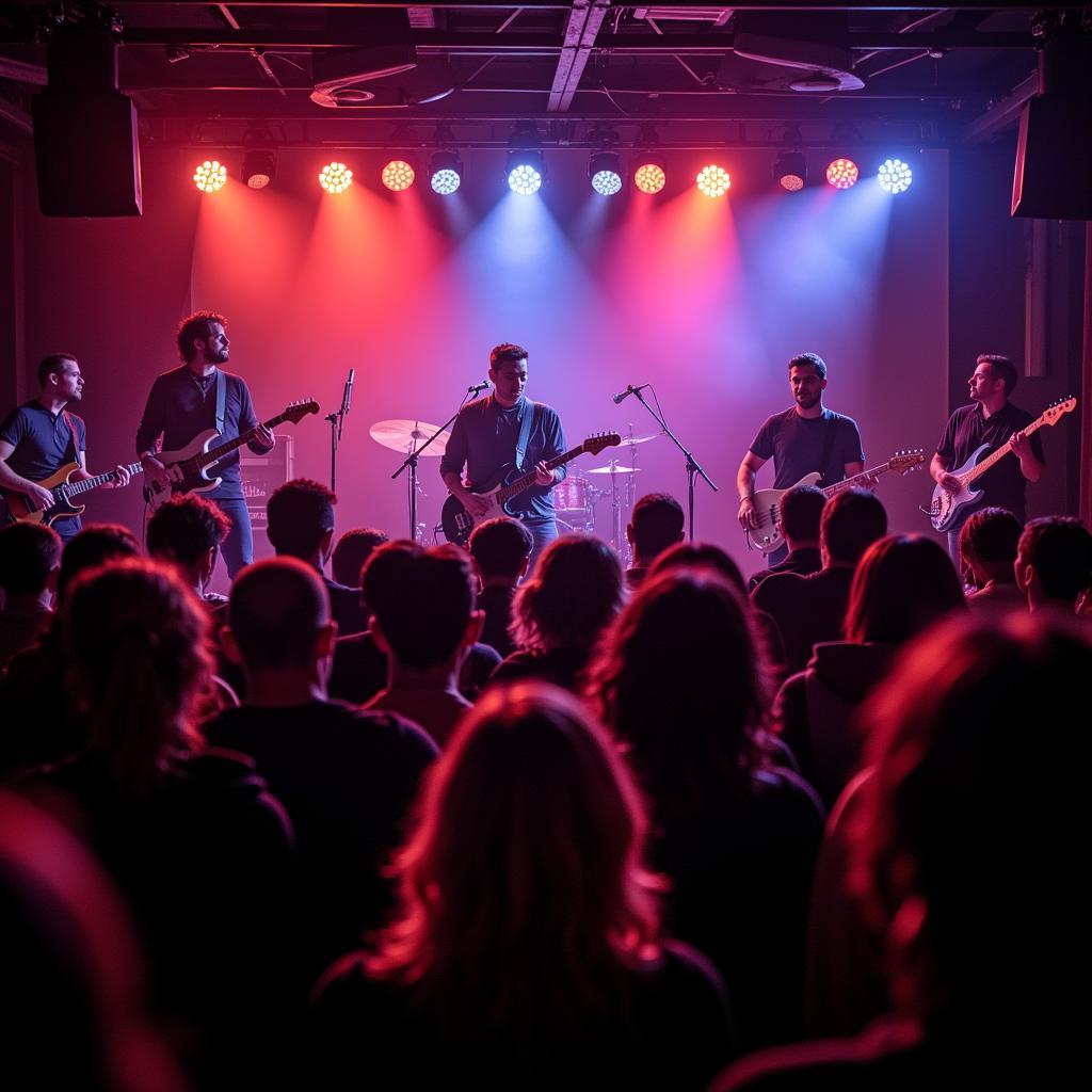 Live band performing at the festival