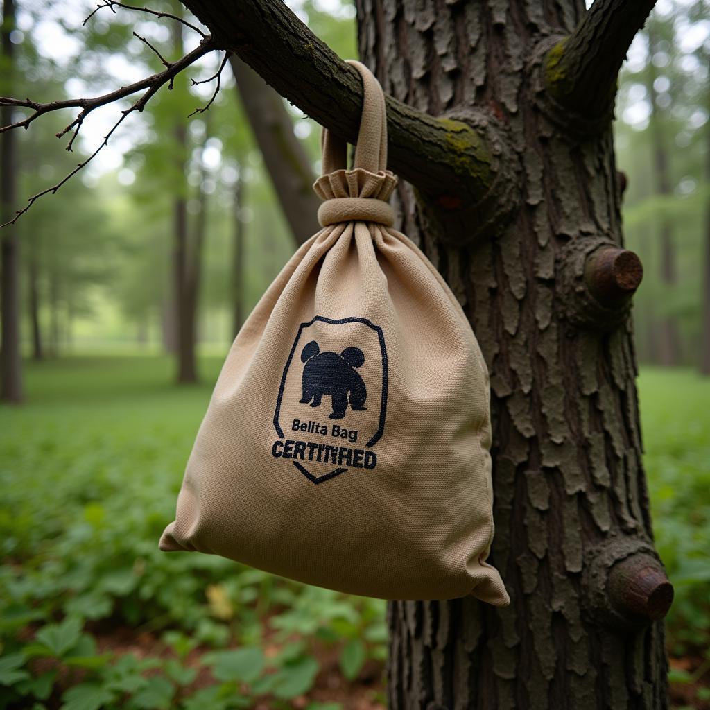 Bear-Resistant Food Storage in the Wilderness: Using certified bear bags and proper hanging techniques