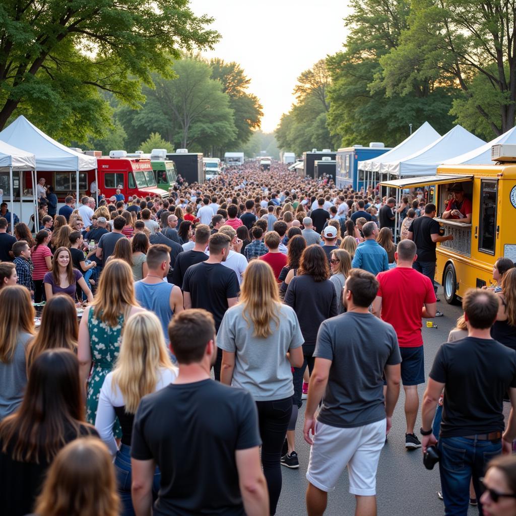 Beloit Food Truck Festival Crowd