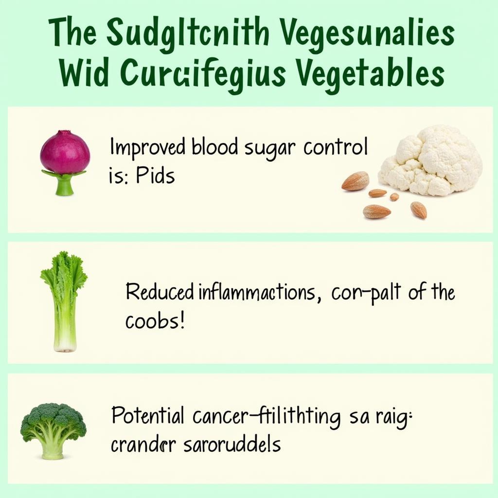 A table highlighting the key benefits of cruciferous vegetables.