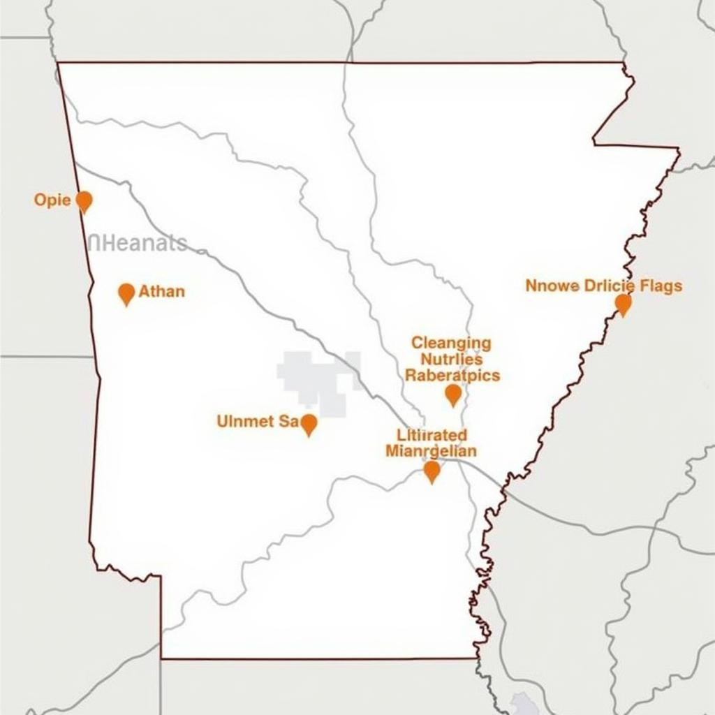 Map of Food Pantries in Benton Arkansas