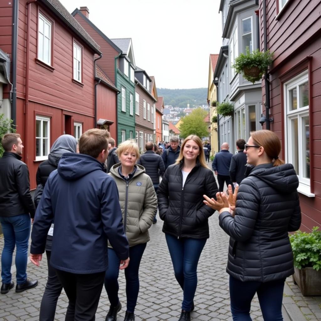 Bergen Food Tour Group with Local Guide