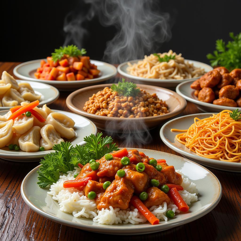 A vibrant assortment of Chinese dishes ready to be enjoyed in Copperas Cove, TX