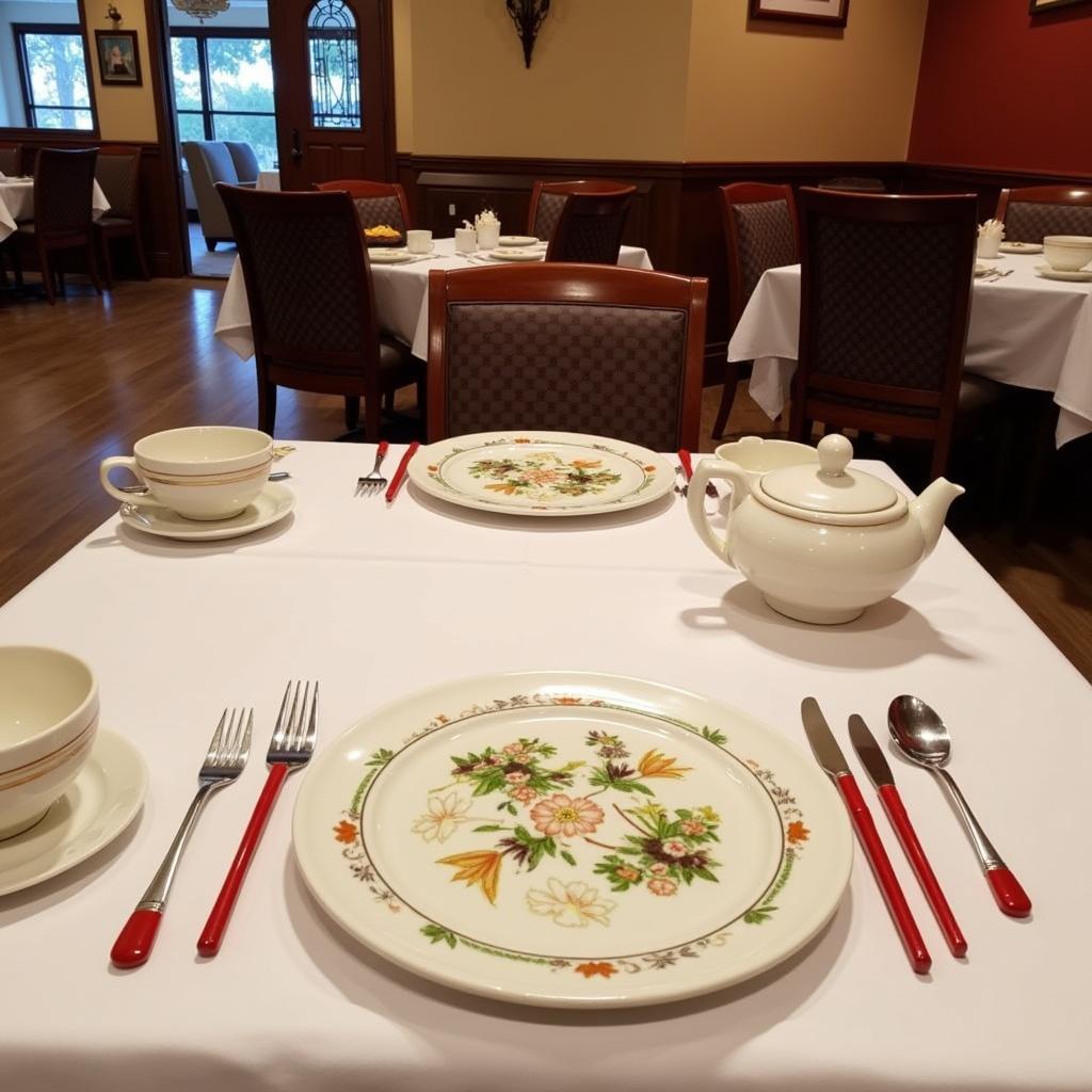 A table setting at one of Seffner's top Chinese restaurants.