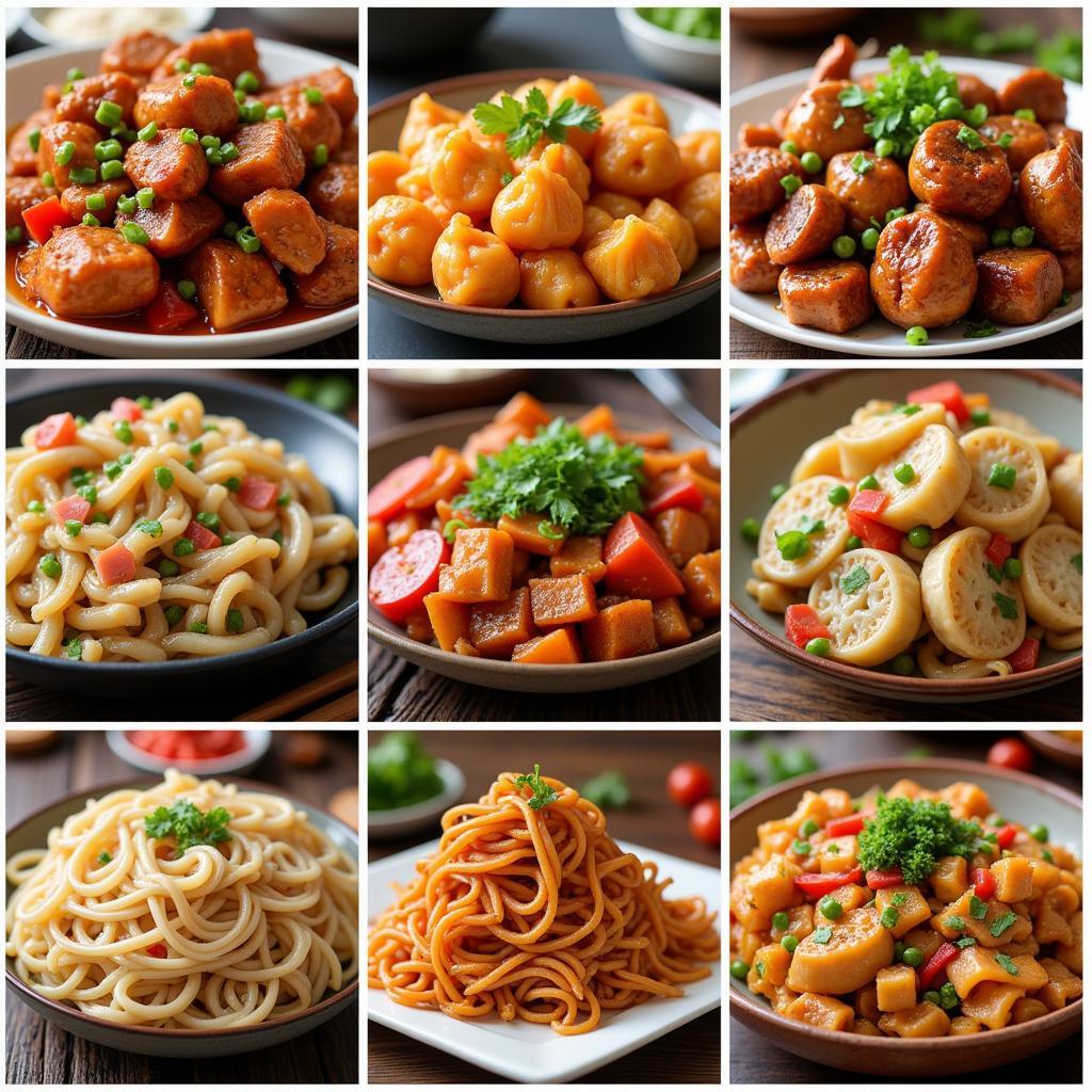 A collage showcasing diverse Chinese dishes from various restaurants in Sinking Spring, PA