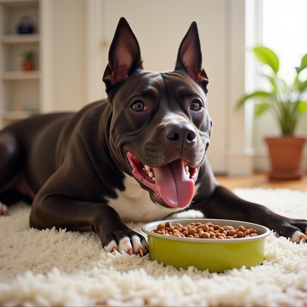 Best Dog Food for an Active Amstaff