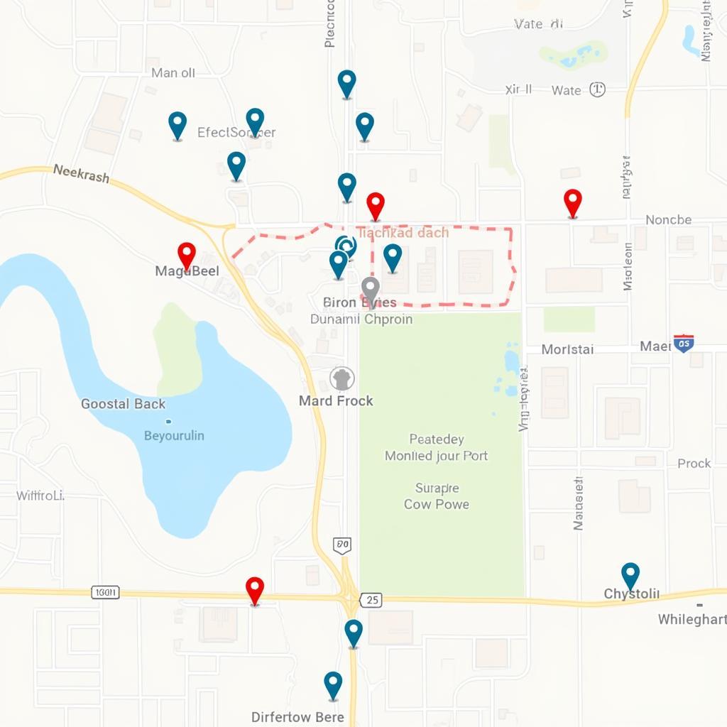  A map highlighting popular food truck locations in Littleton, Colorado 