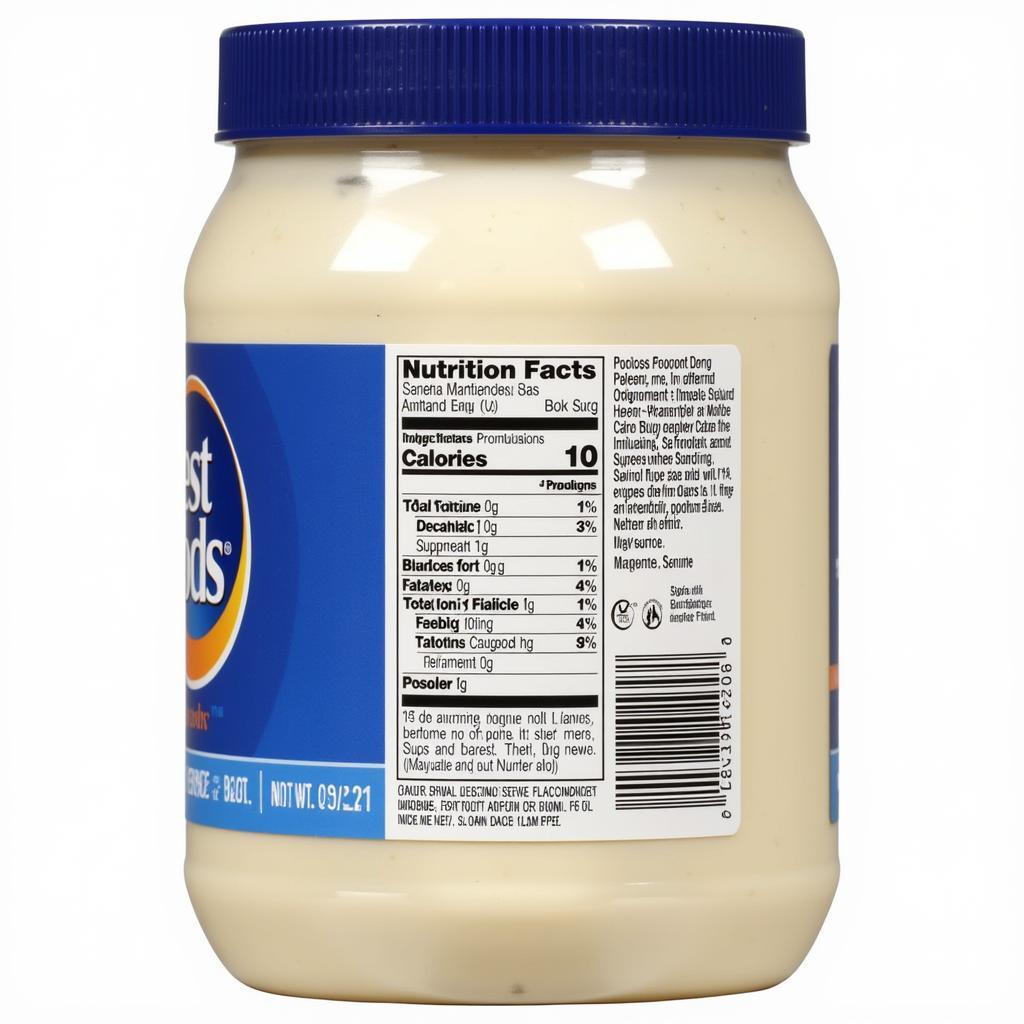 Best Foods Mayonnaise Ingredients Label