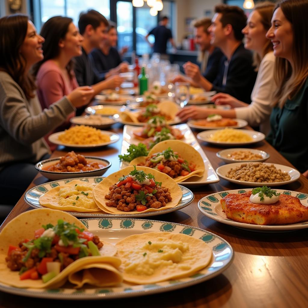 Vibrant plates of authentic Mexican dishes at an Iowa City restaurant