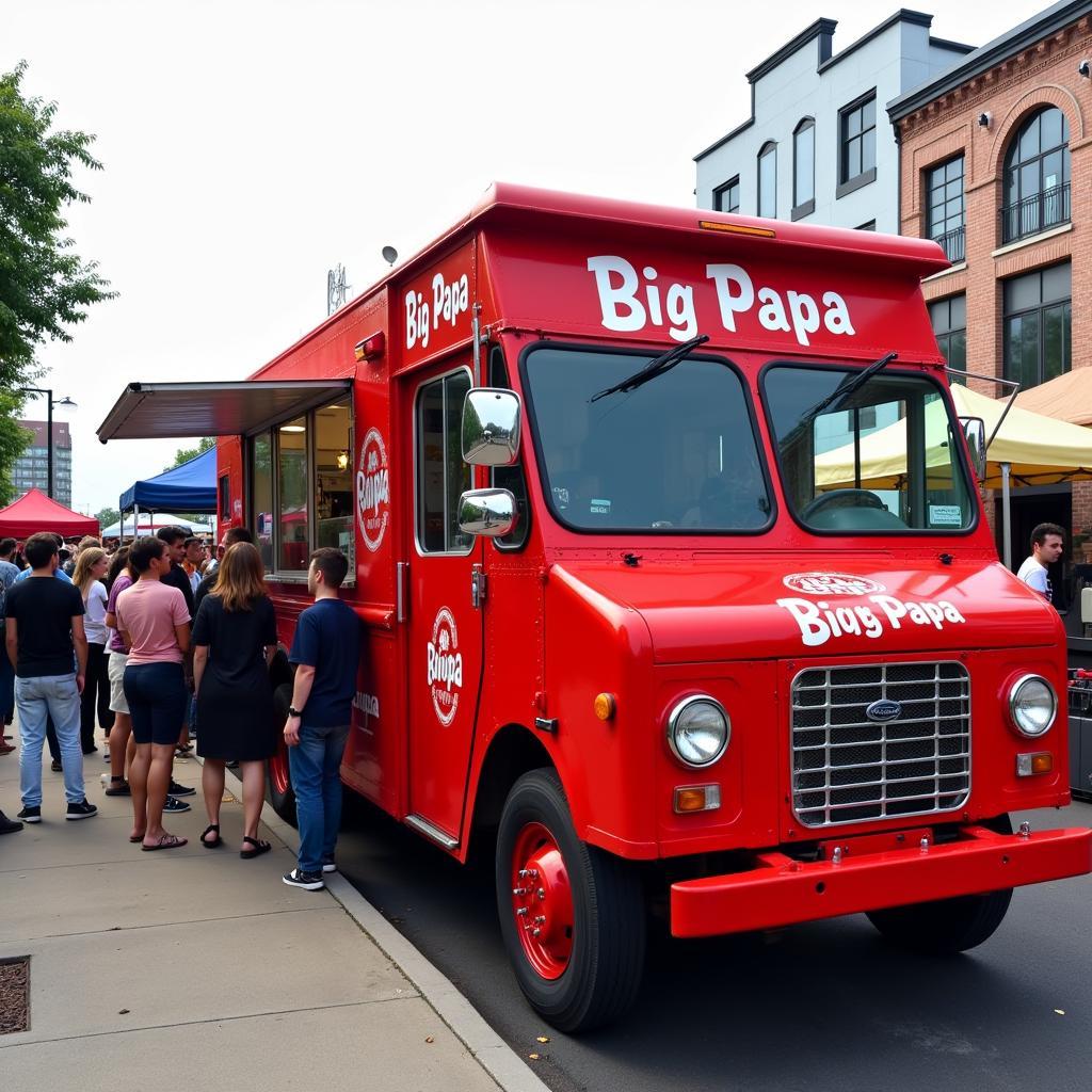 Big Papa Food Truck parked at a local event