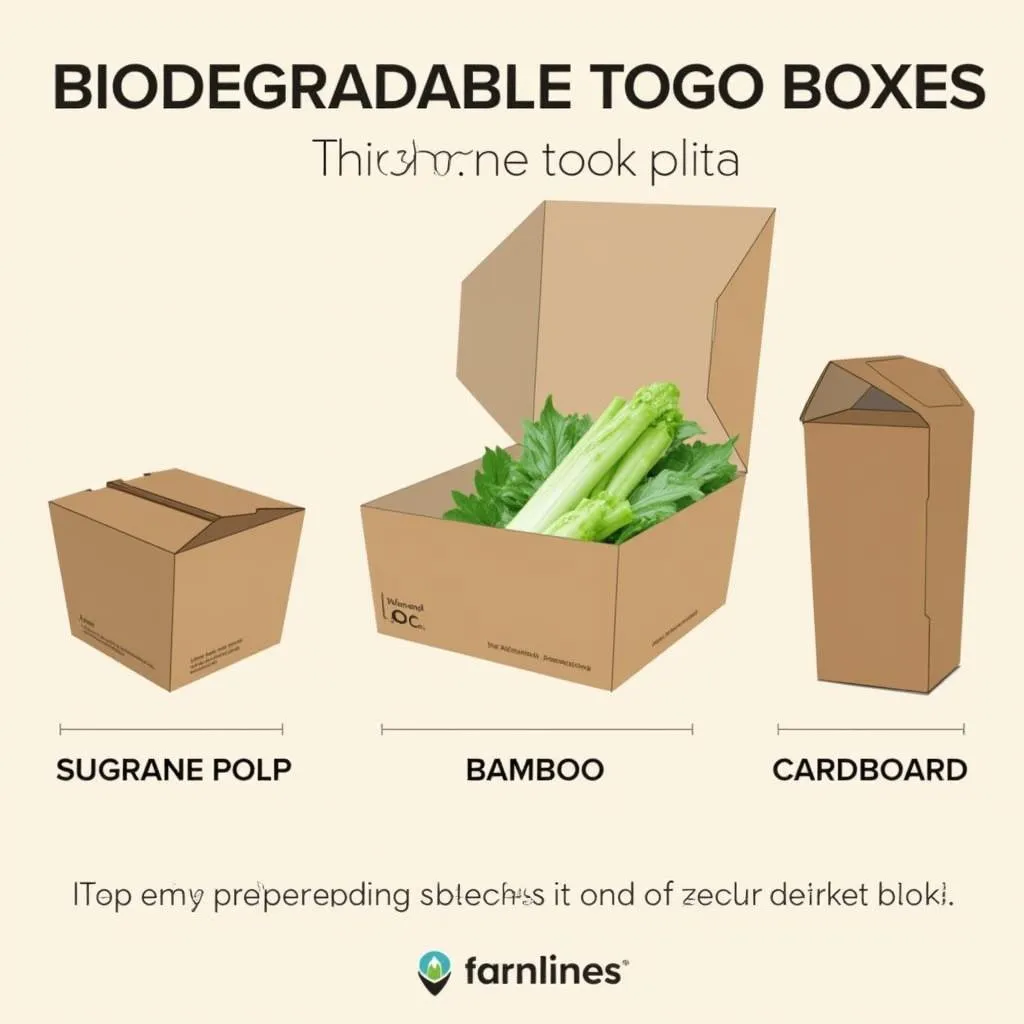 Sustainable and eco-friendly biodegradable togo boxes for takeaway food