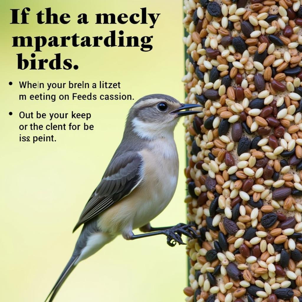 Bird Feeding Tips