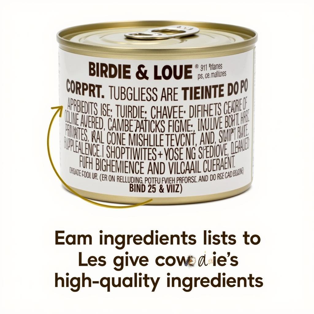 Birdie & Louie Ingredient List