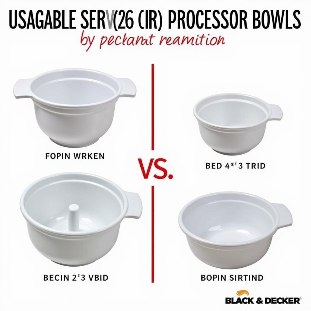 Black and Decker Food Processor Bowl Sizes