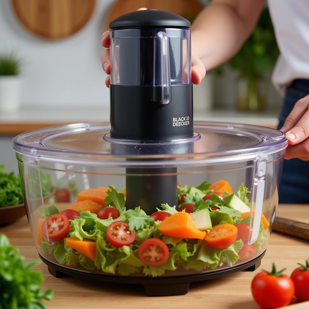 Black and Decker Food Processor in Action