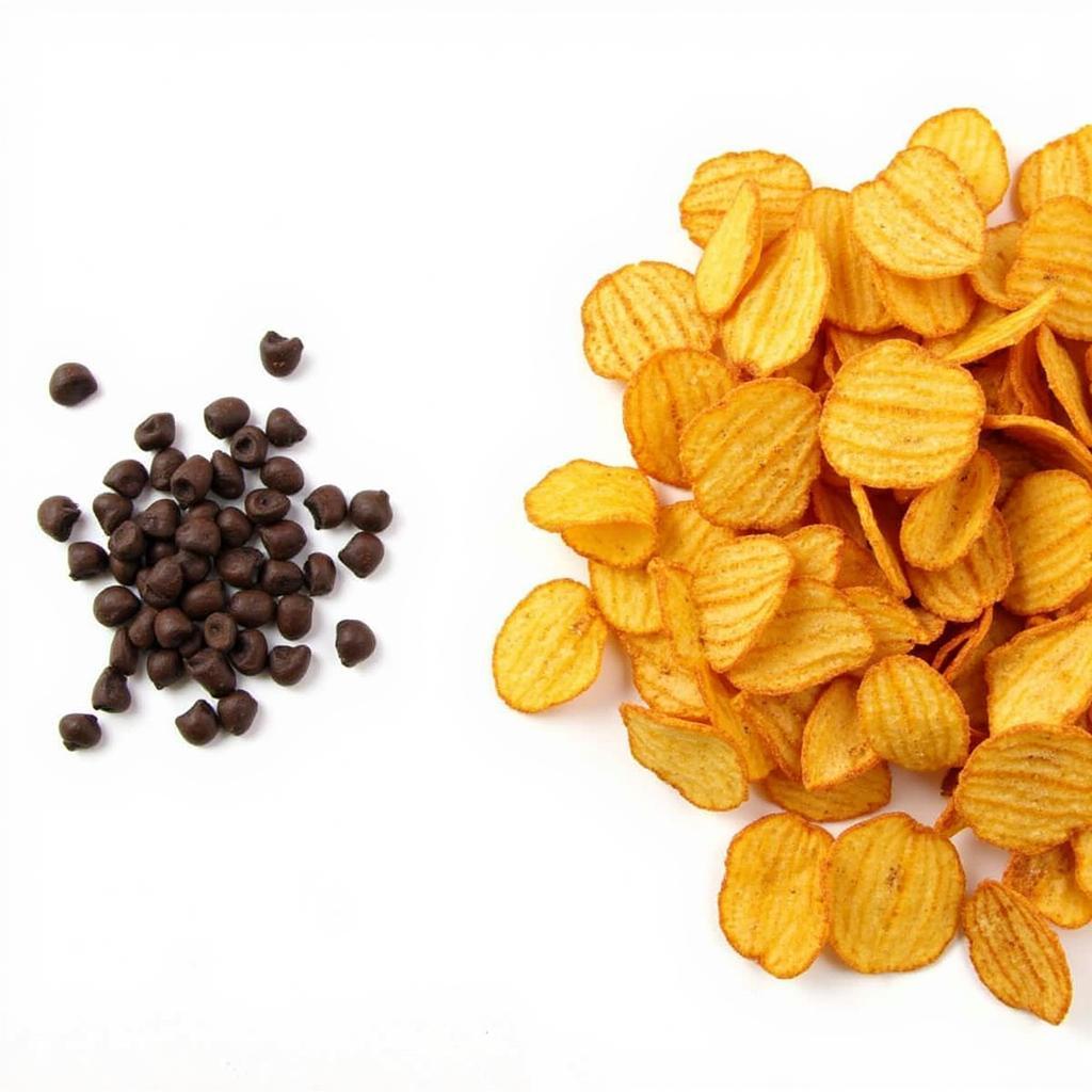 Black oil sunflower chips compared to striped sunflower chips